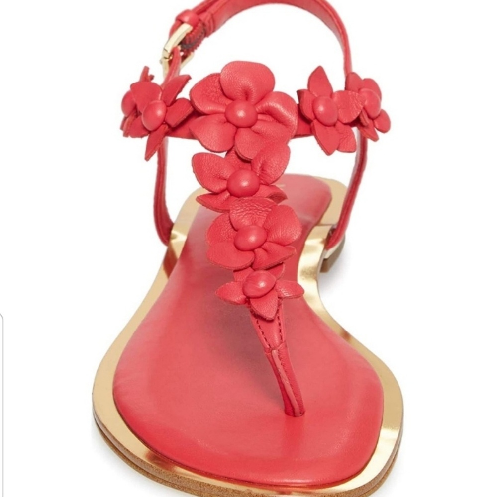 New Michael Kors Tricia 3D Floral Thong Sandal 8 - Picture 3 of 8
